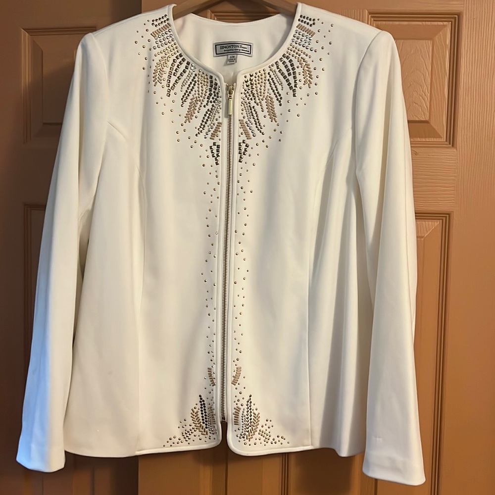 White Jacket with gold design